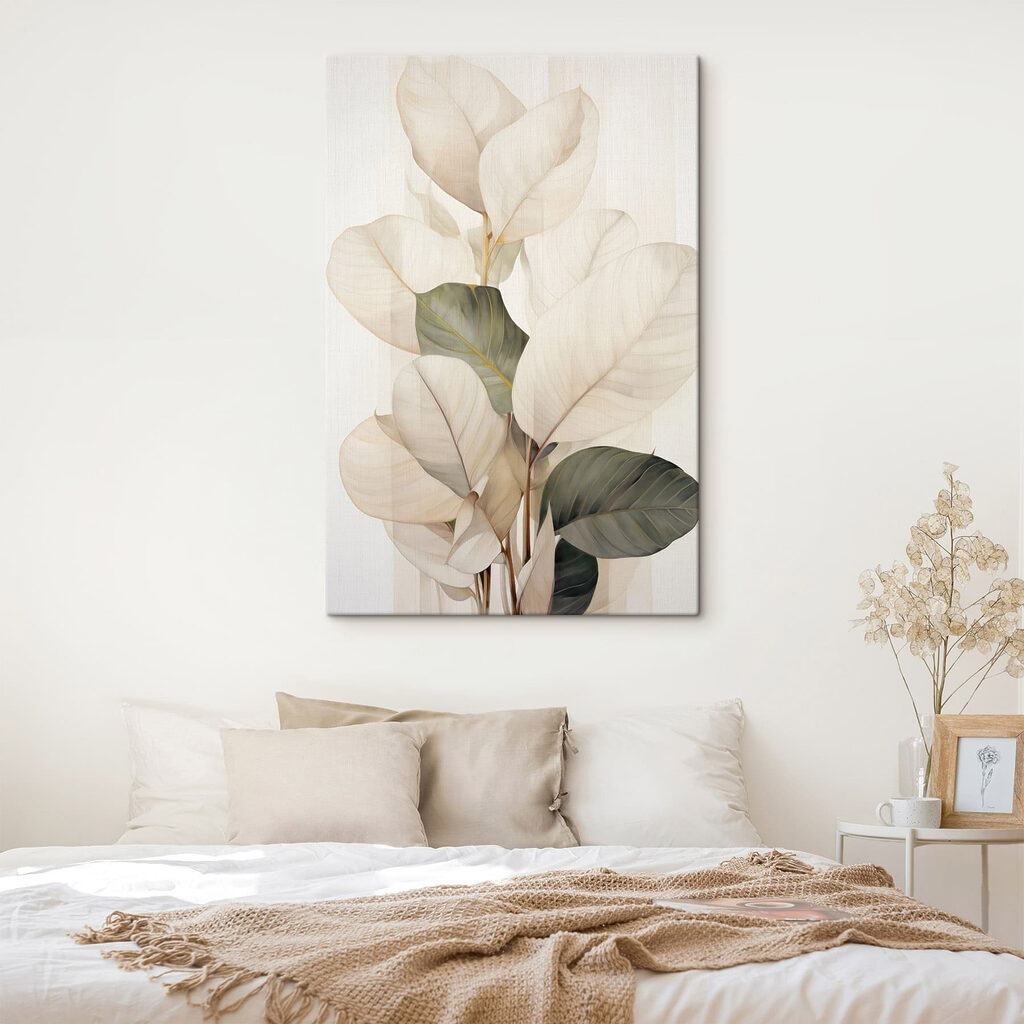 Folhas claras em verde-oliva — interior 2