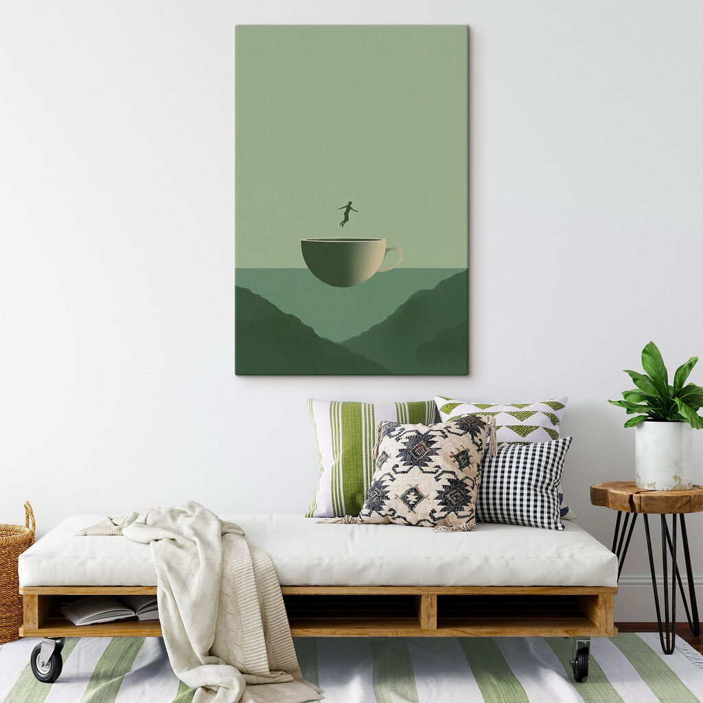 Salto sobre a chávena — interior 2