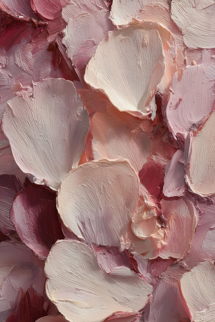 Pétalas rosa em camadas — design completo