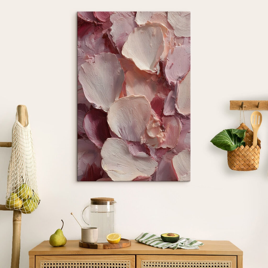 Pétalas rosa em camadas — interior 1