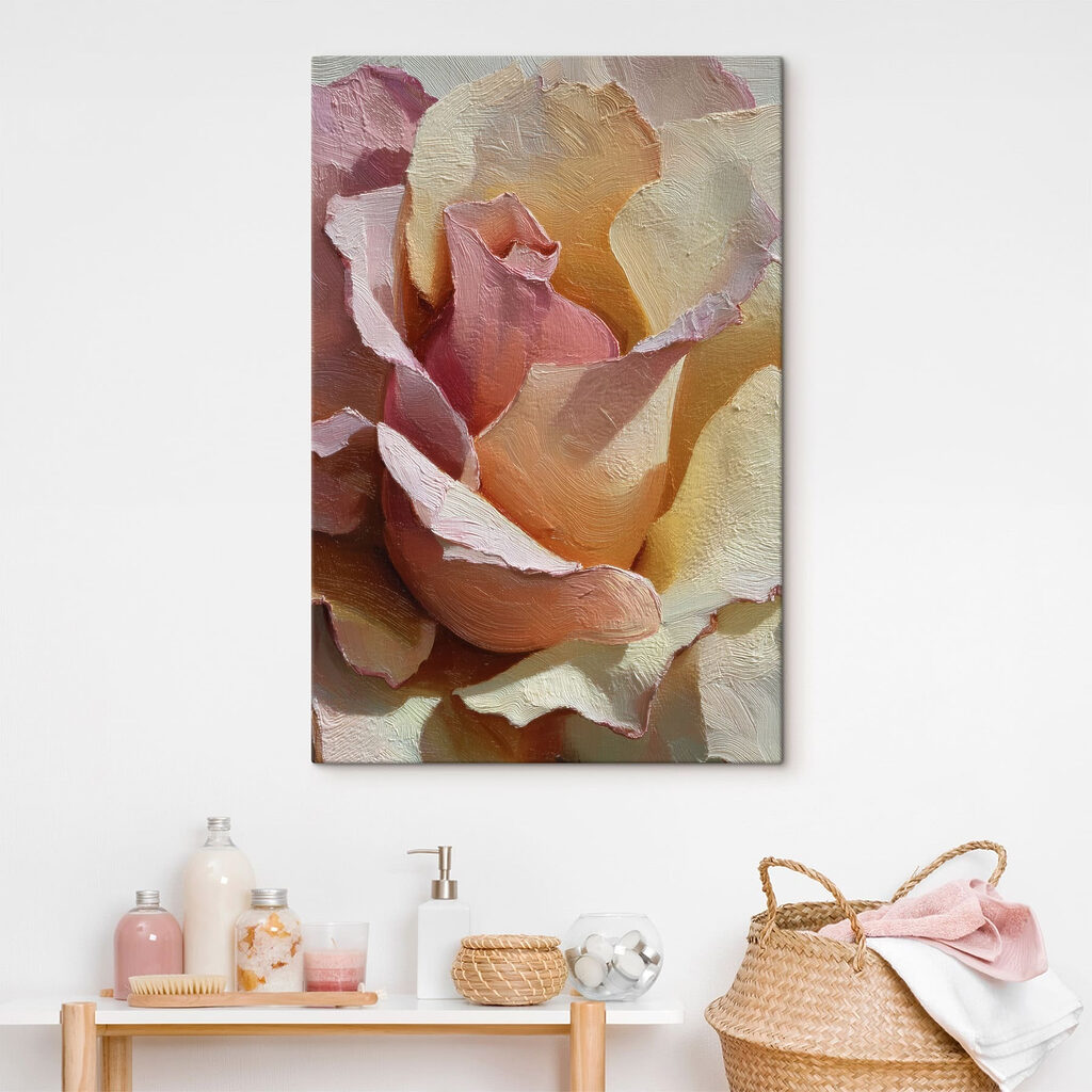 Flor pêssego em pinceladas — interior 1