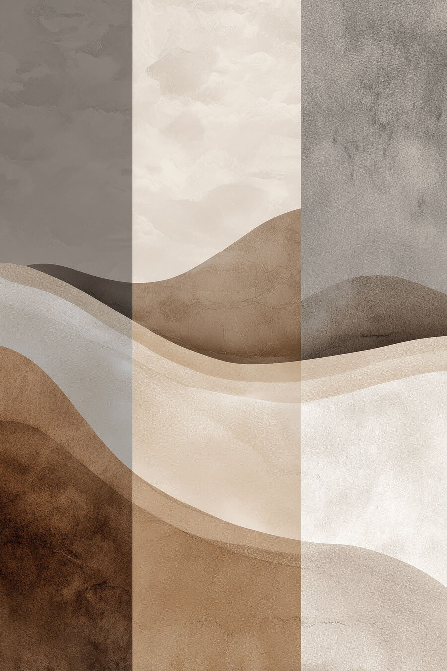 Ondas entre planos verticais — design completo