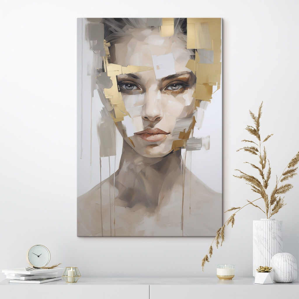 Olhar intenso entre tintas — interior 1