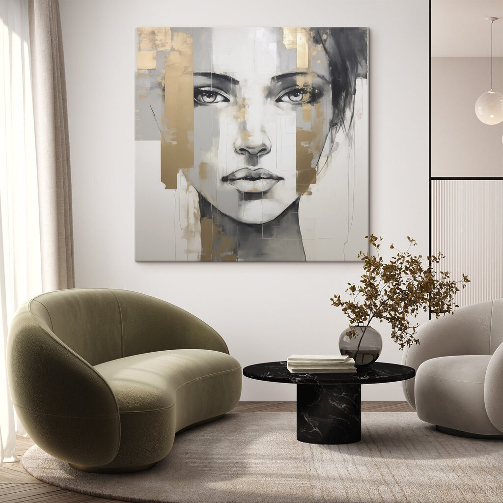 Olhos claros em dourado — interior 2