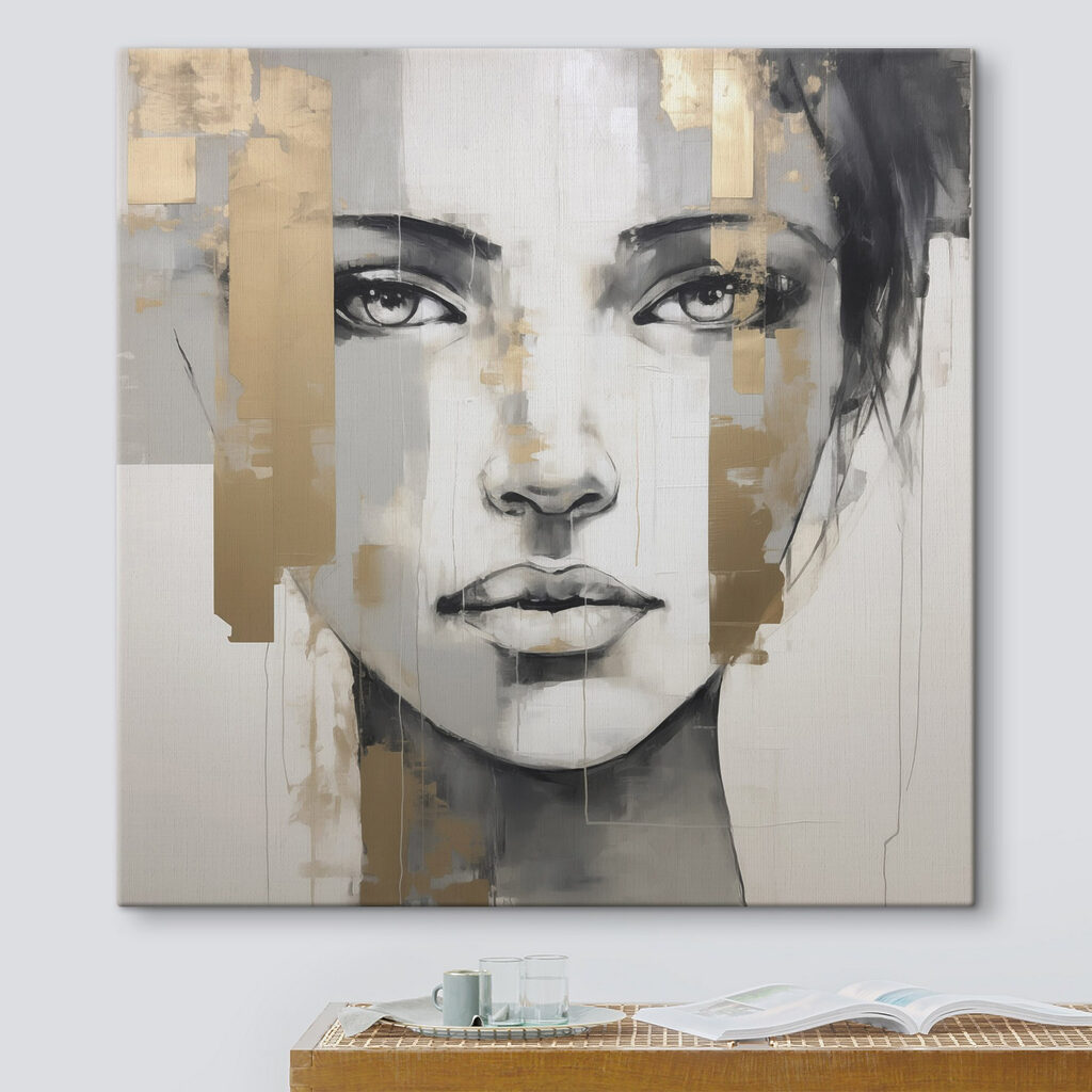 Olhos claros em dourado — interior 1