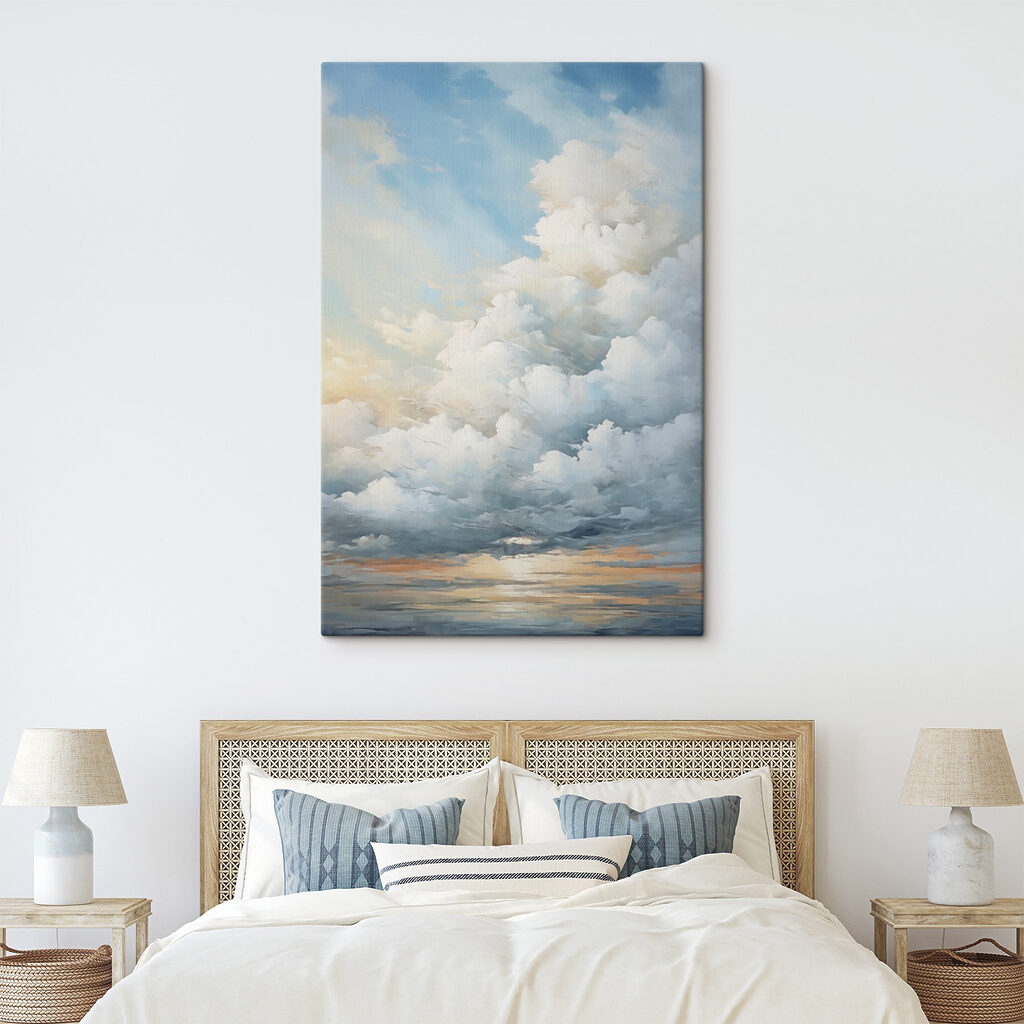 Nuvens sobre reflexos dourados — interior 1