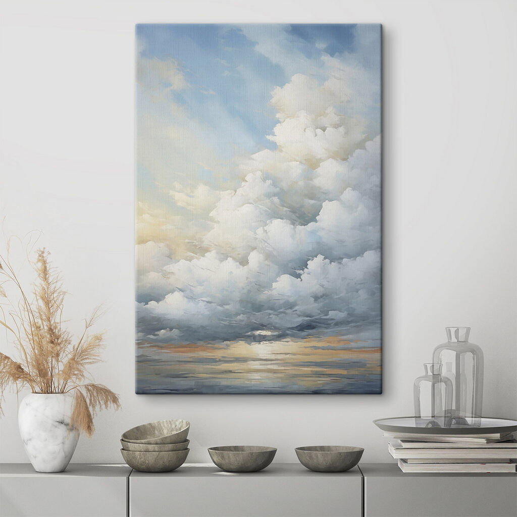 Nuvens sobre reflexos dourados — interior 2