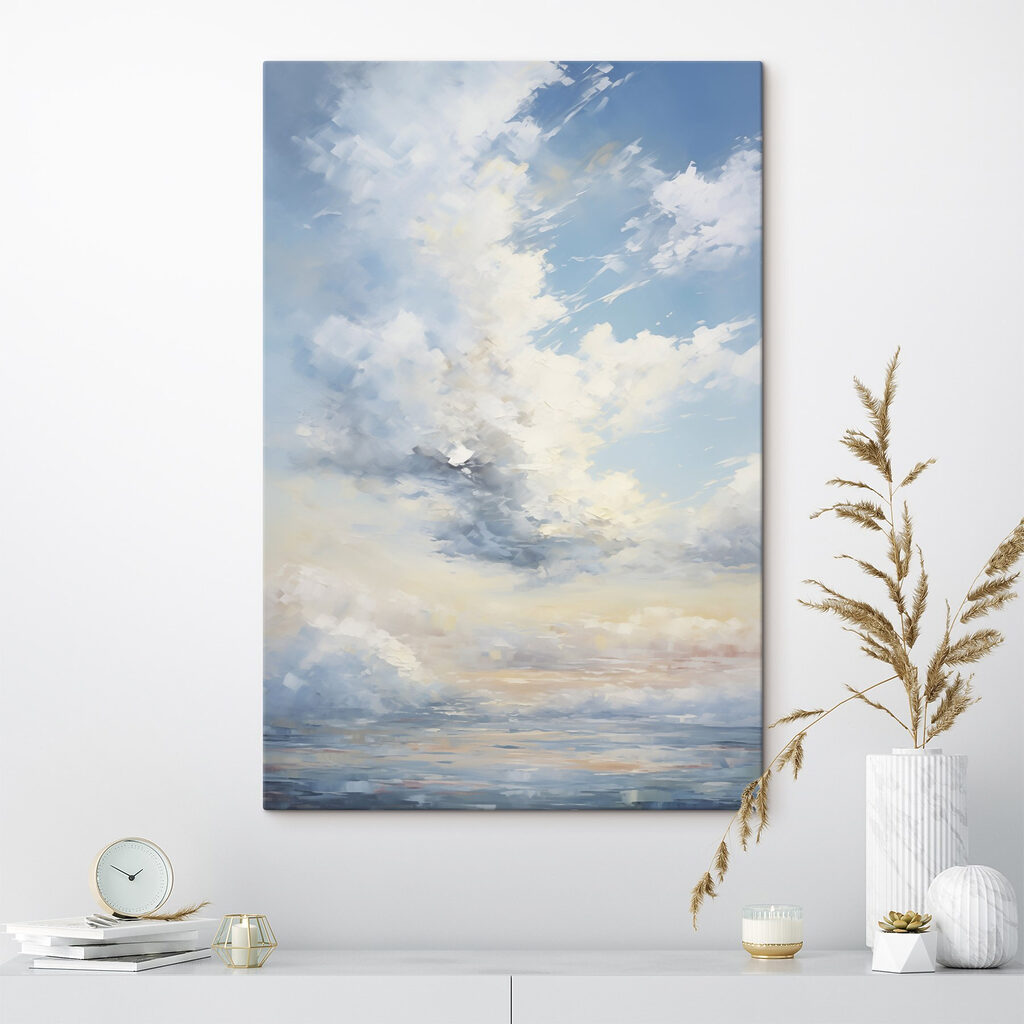 Nuvens em azul pálido — interior 2