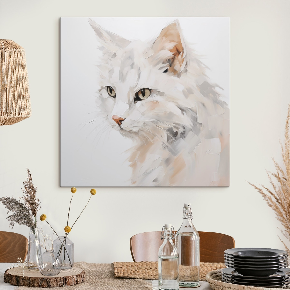 Felino em efeito pintado — interior 1