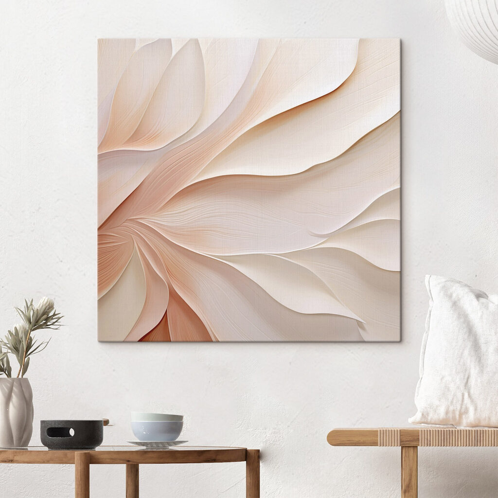 Folhas brancas, orla rosa — interior 2