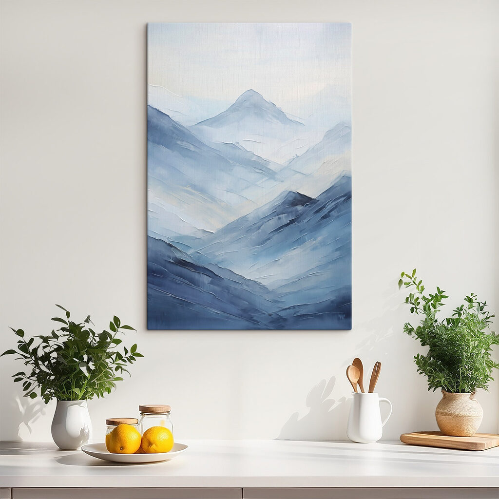 Pico azul distante — interior 1