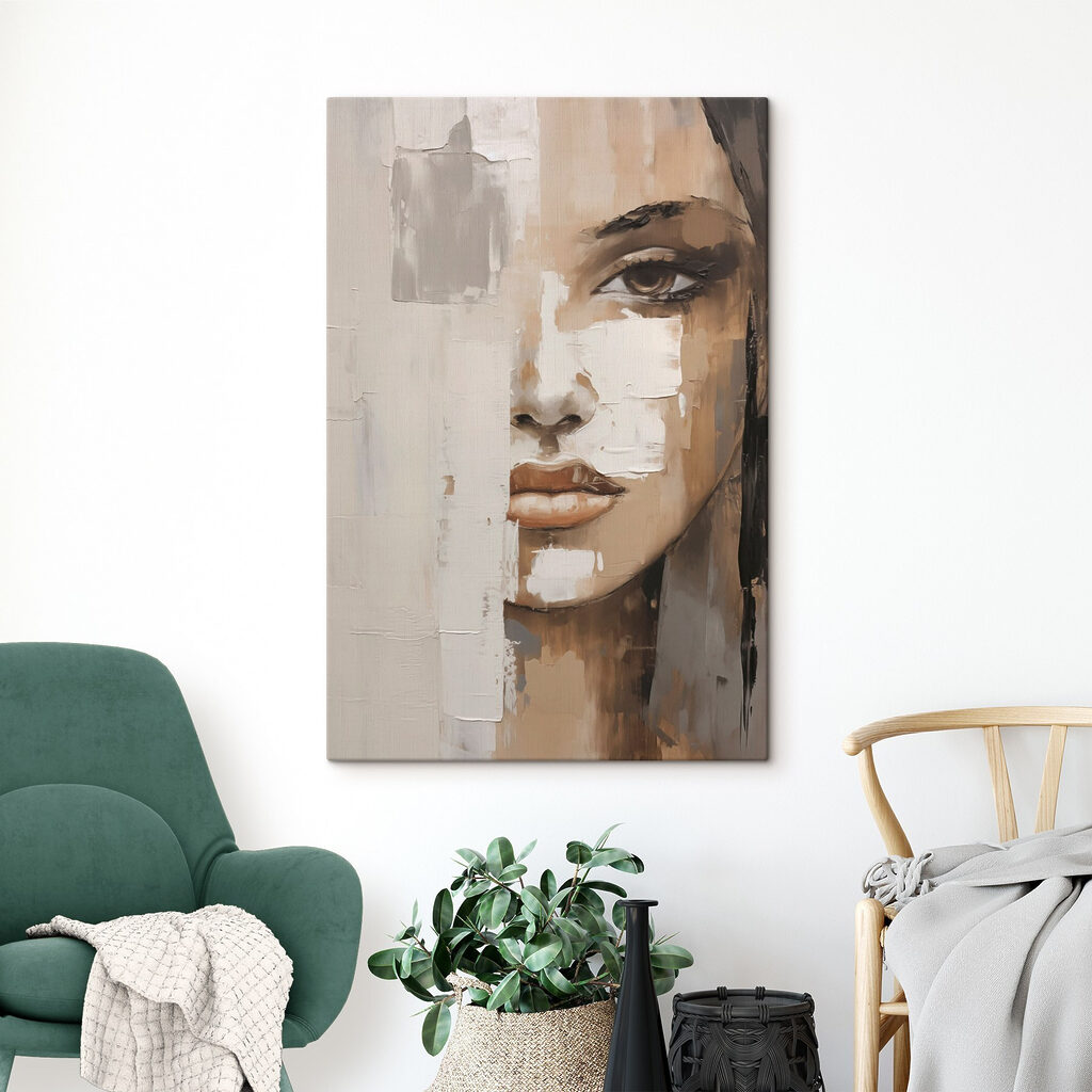 Meio rosto sobre creme — interior 2