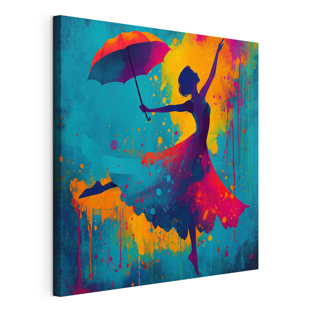 Dança com guarda-chuva colorido — vista do produto