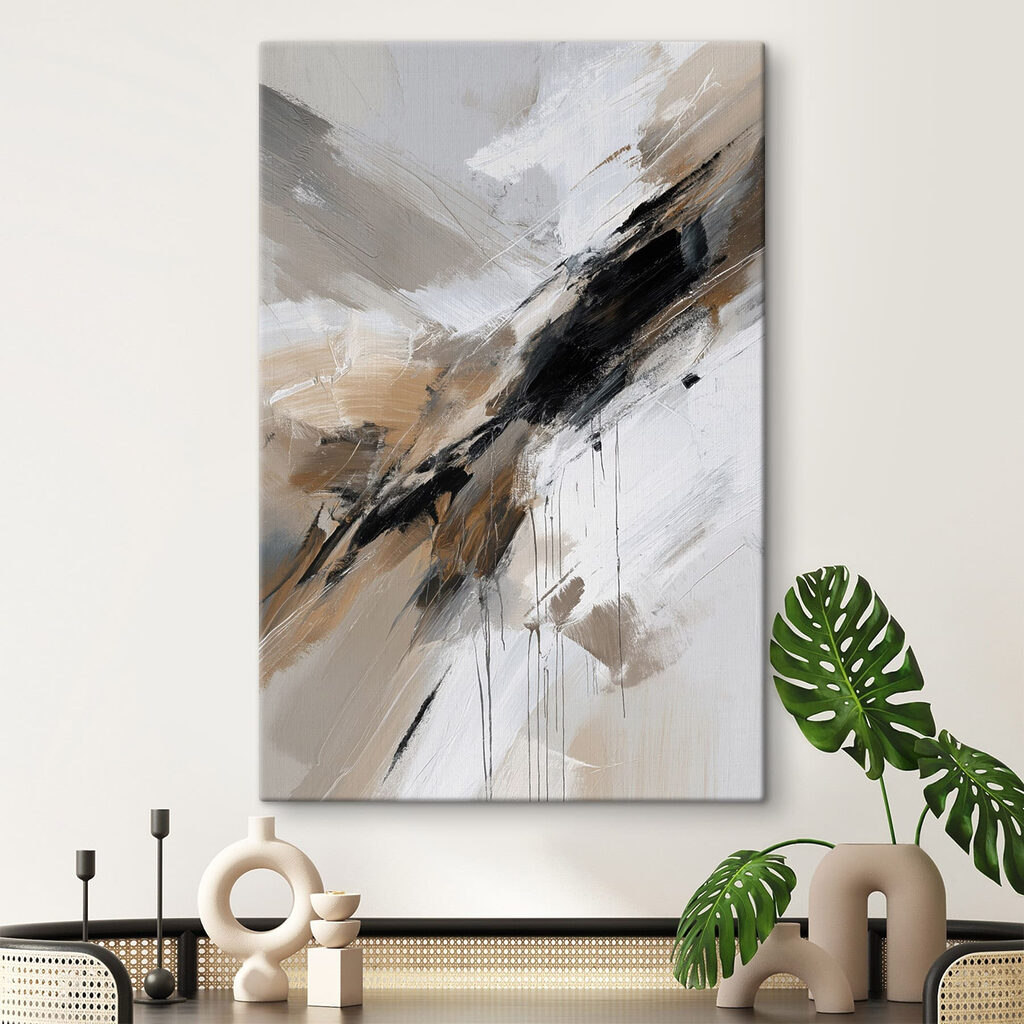 Traço escuro sobre cinzento — interior 1
