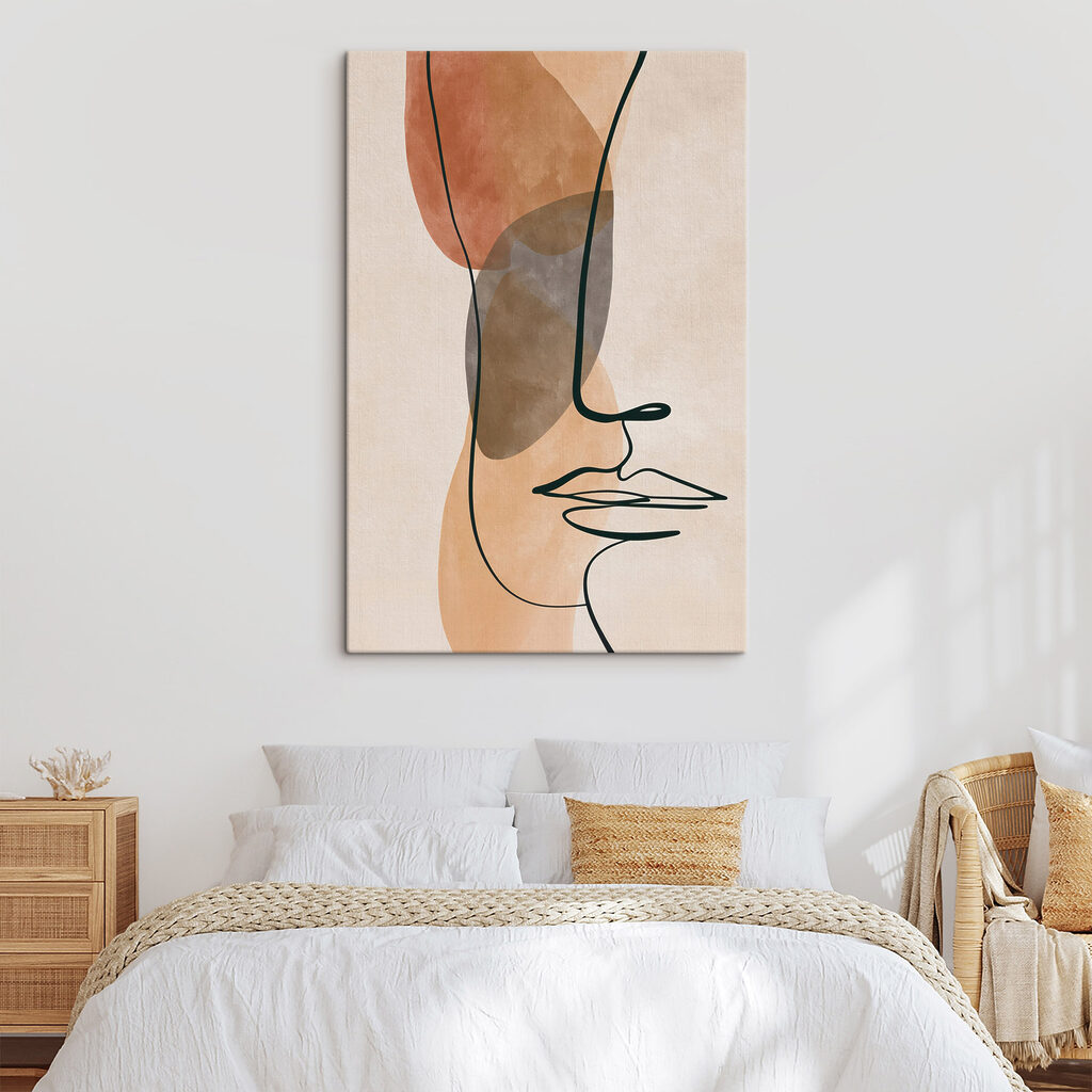Rosto em linha fina — interior 2