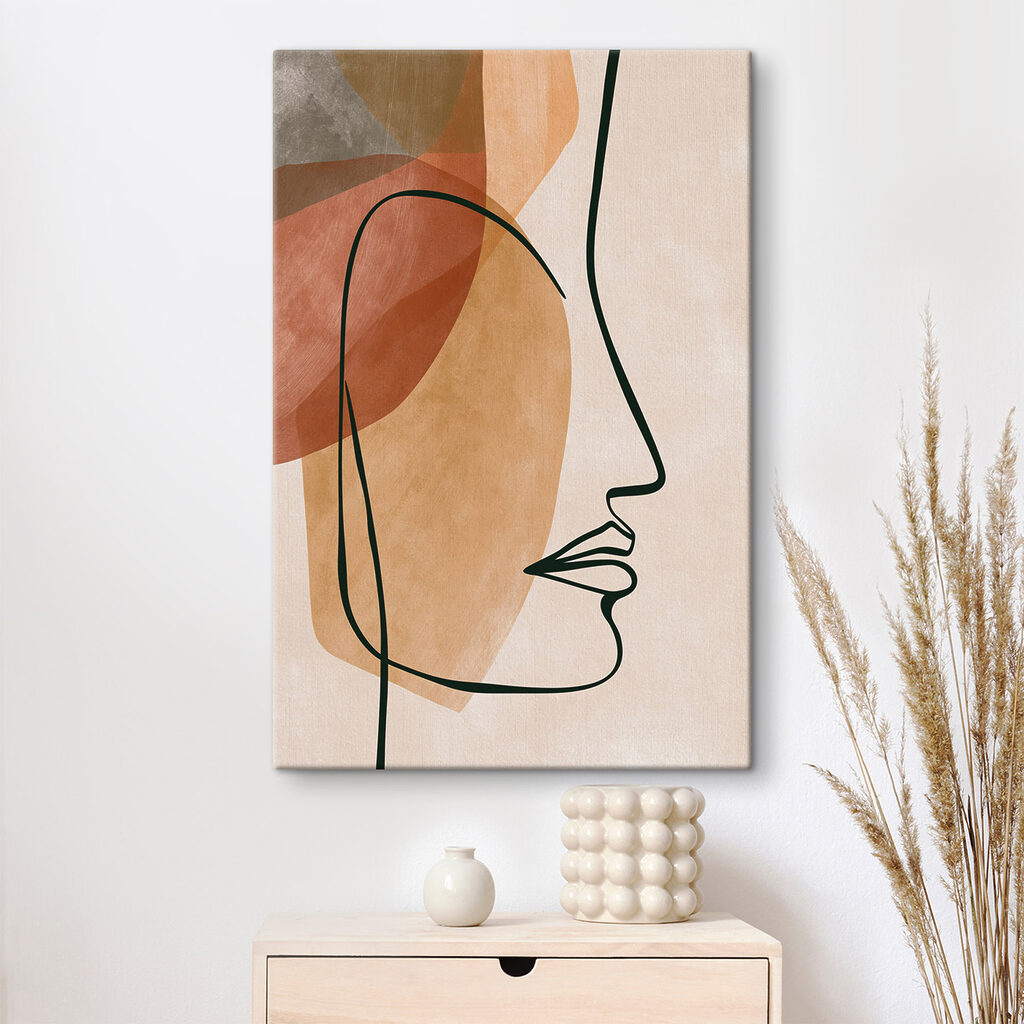 Perfil em linhas ferrugem — interior 3