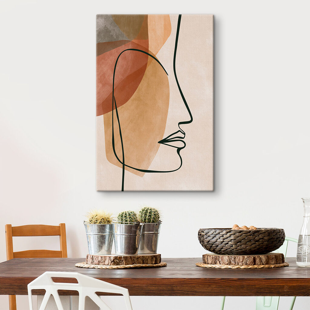 Perfil em linhas ferrugem — interior 1