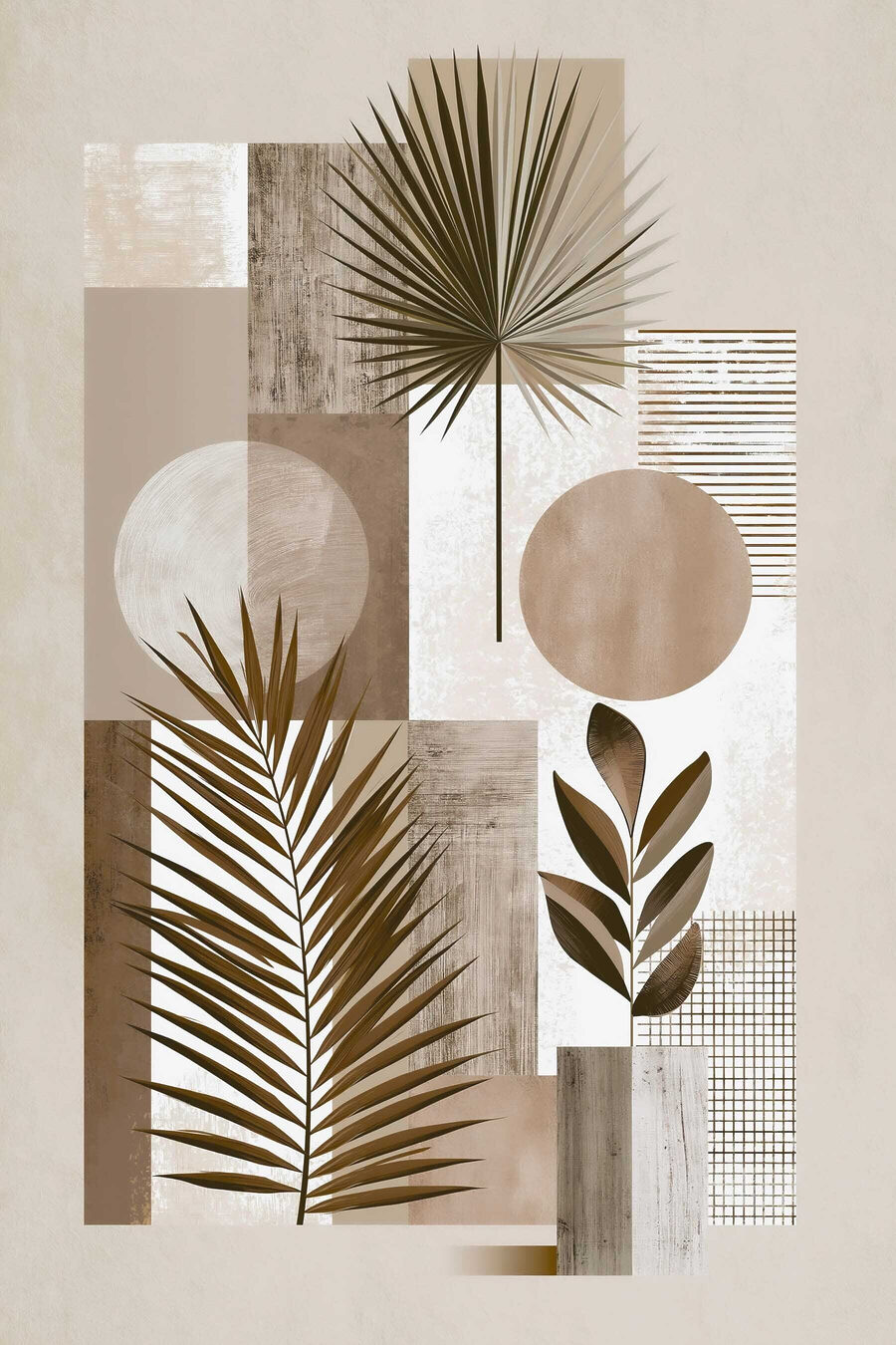 Palmas entre planos finos — design completo