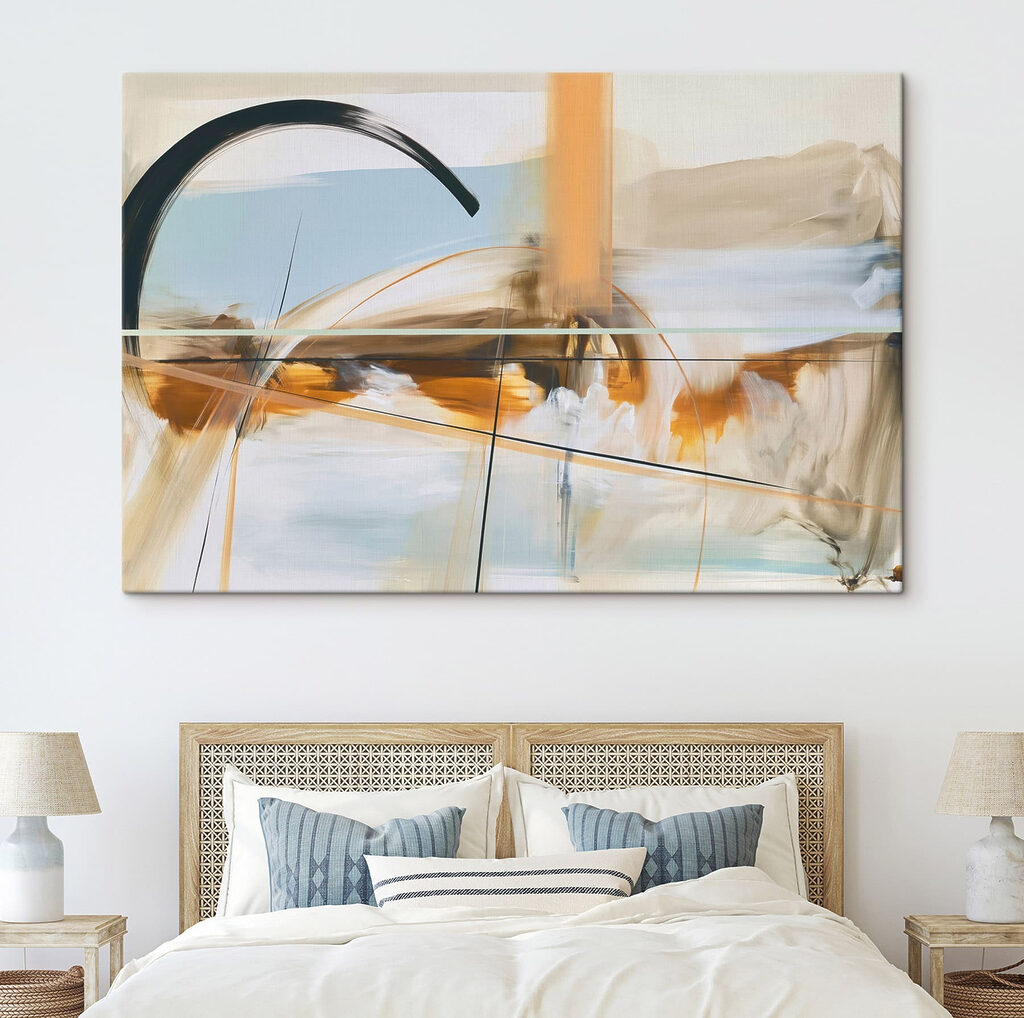 Arco preto sobre ocre — interior 1