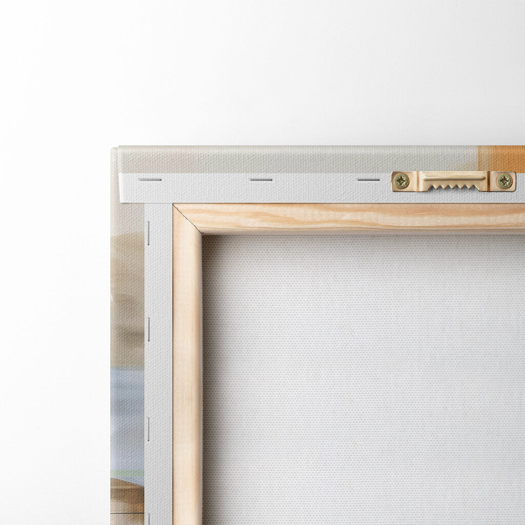 Arco preto sobre ocre — verso