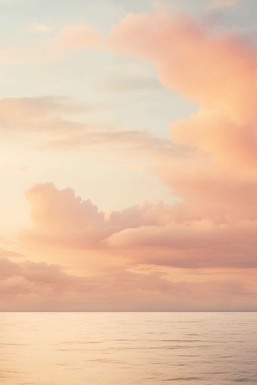 Nuvens cor de pêssego — design completo