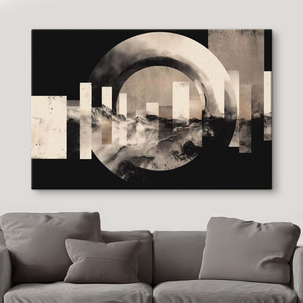 Círculo entre barras — interior 1