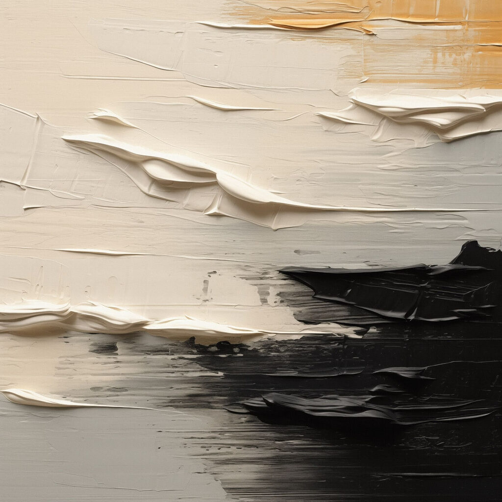 Faixas claras sobre preto — design completo