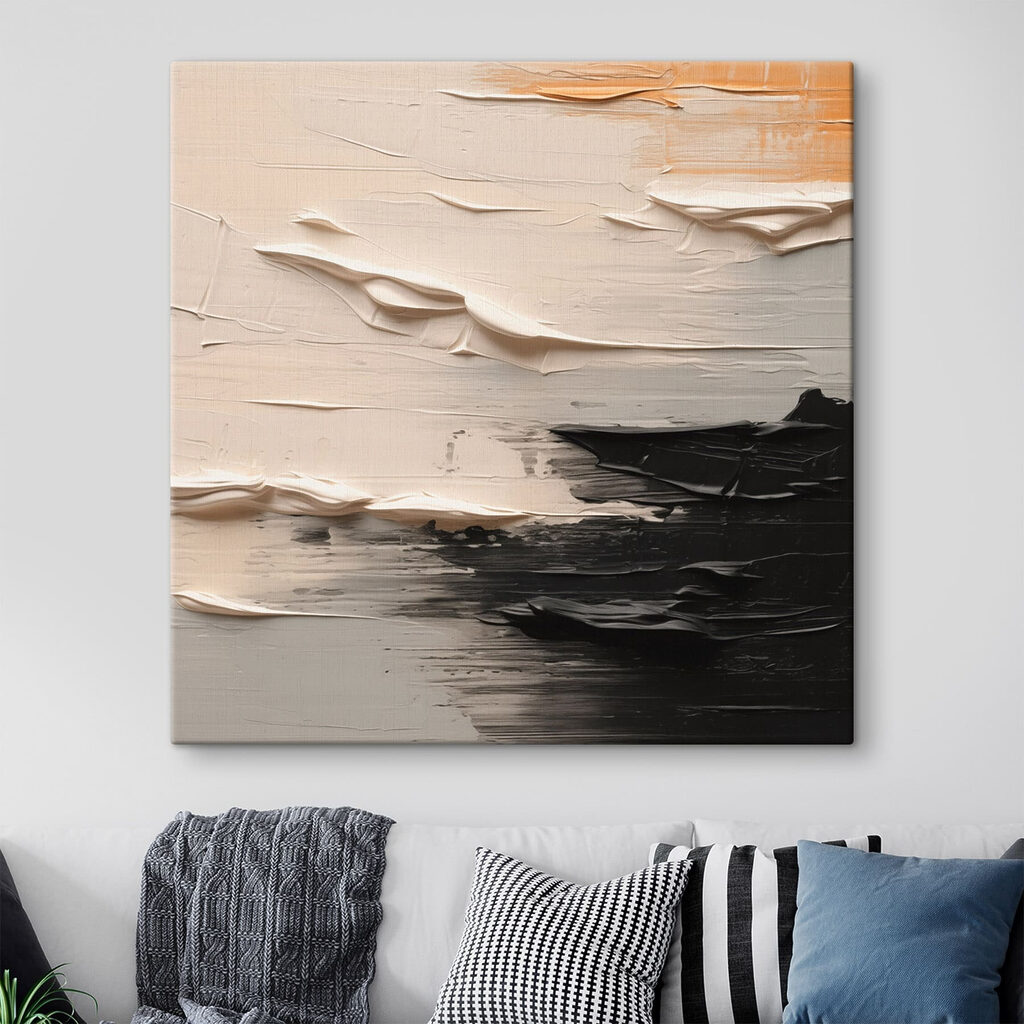 Faixas claras sobre preto — interior 3