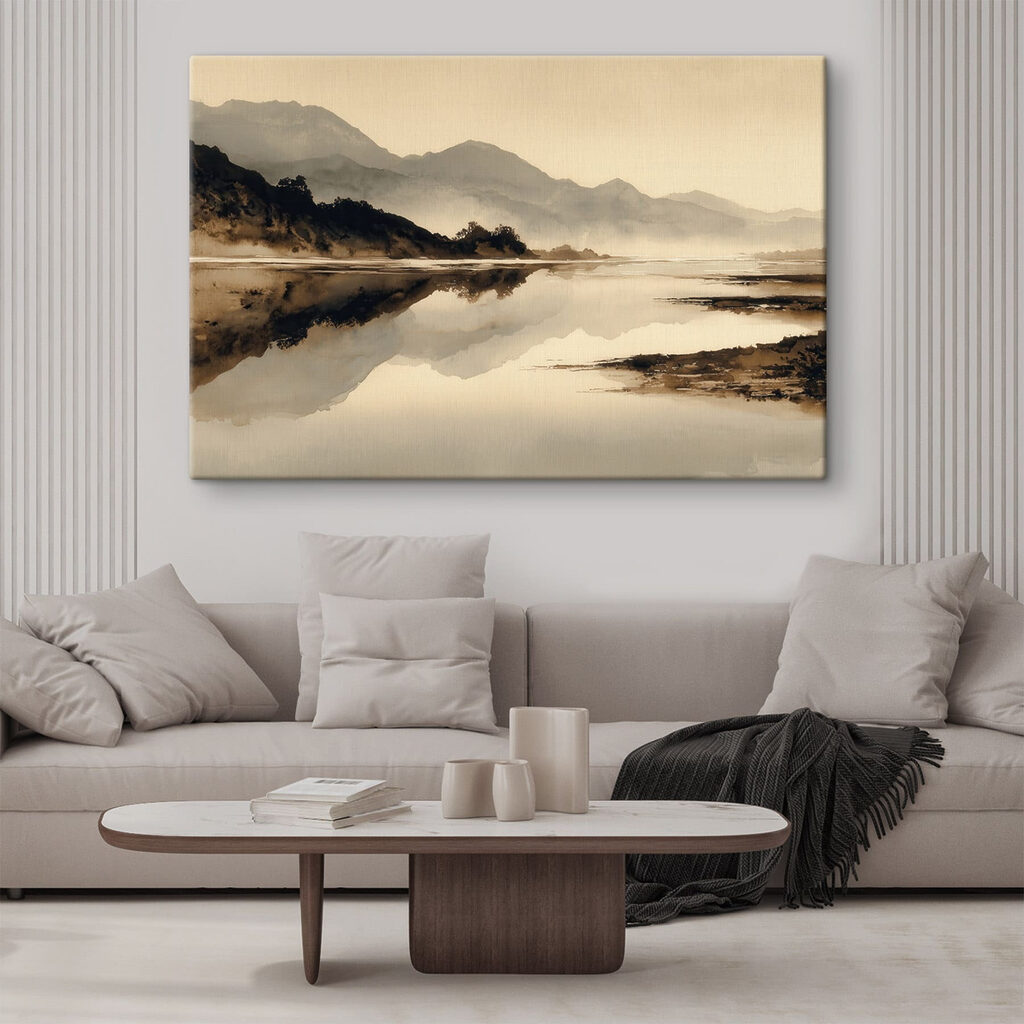 Montanhas refletidas na neblina — interior 2