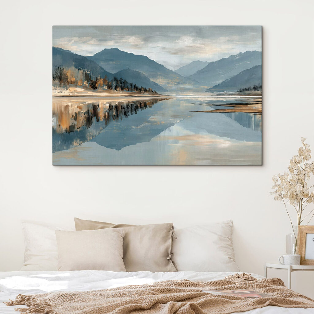 Montanhas azuis no lago — interior 2