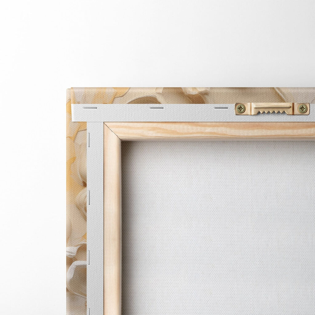Flores creme com ocre — verso