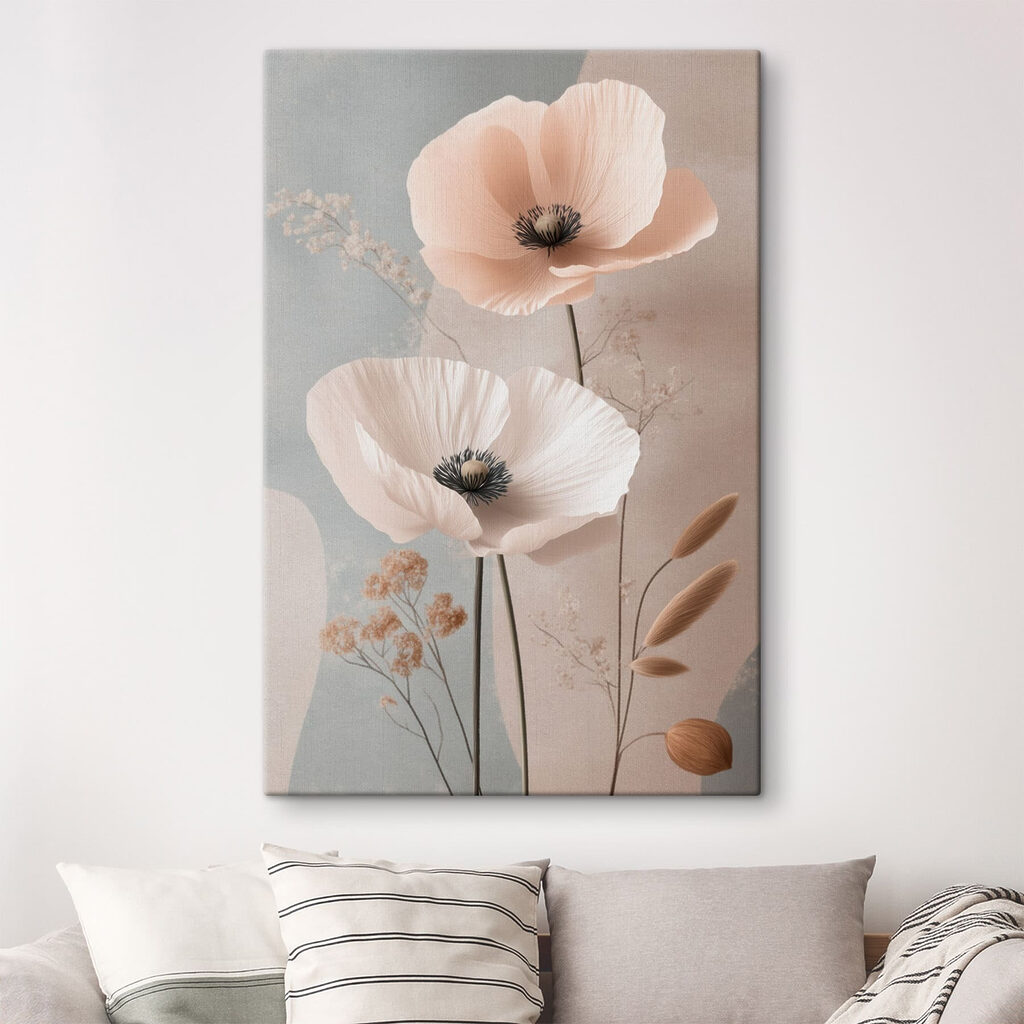 Duas papoilas em pastel — interior 2