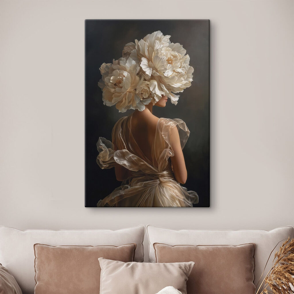 De costas entre flores — interior 1