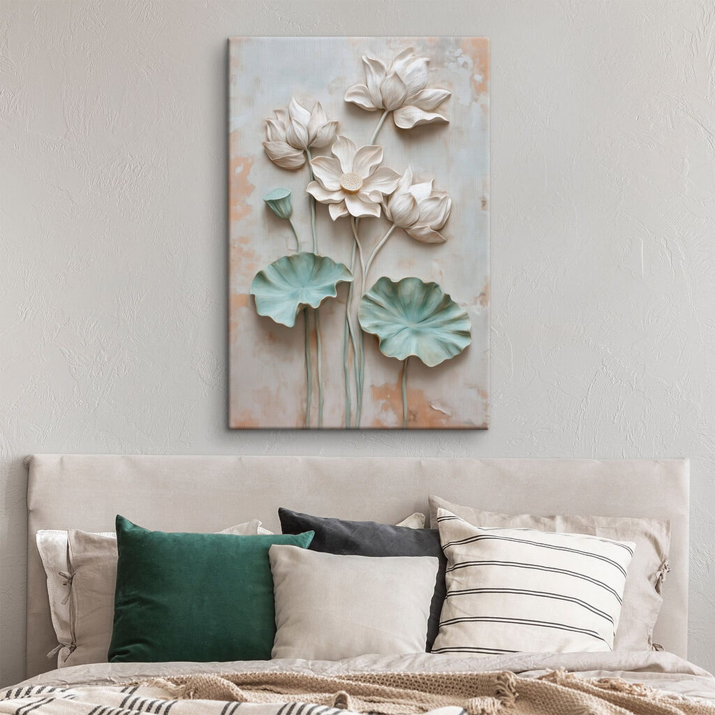 Lótus com folhas verdes — interior 2