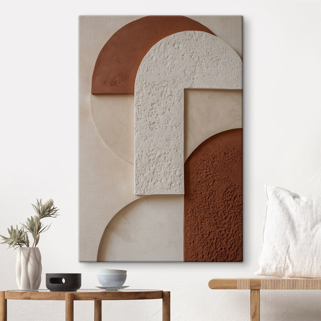 Arcos ferrugem e branco — interior 3