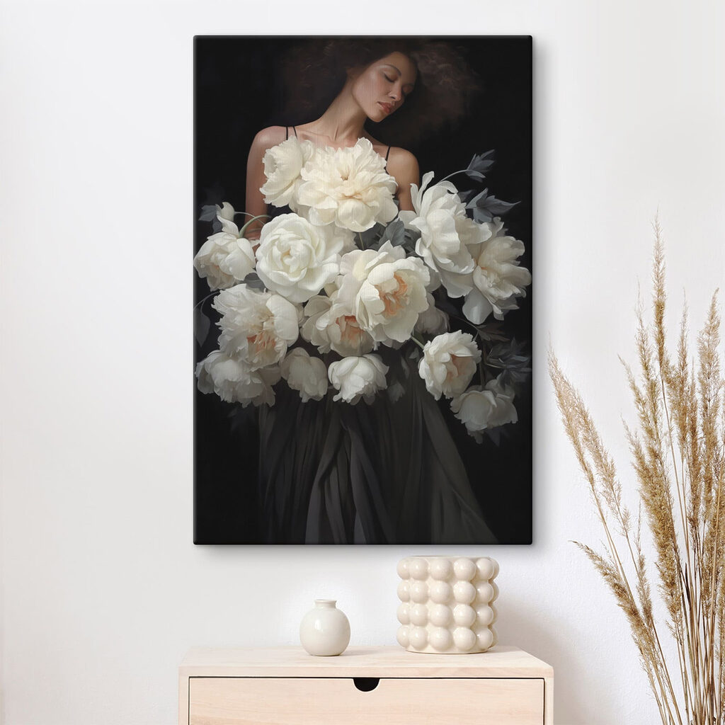 Flores sobre o vestido — interior 3