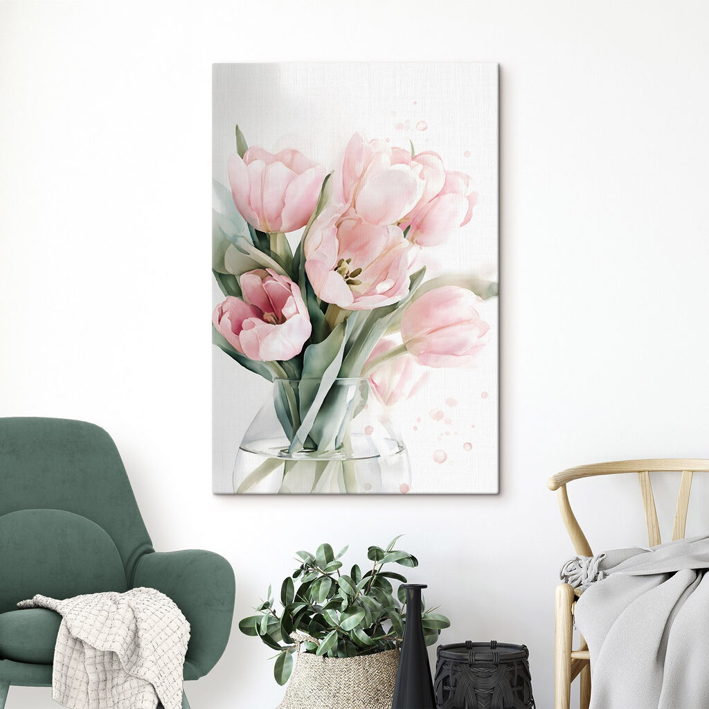 Tulipas rosa de perto — interior 2