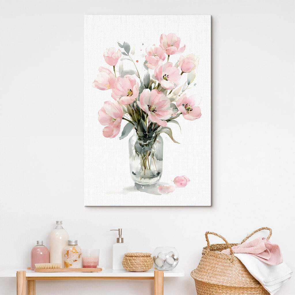Tulipas delicadas em branco — interior 1