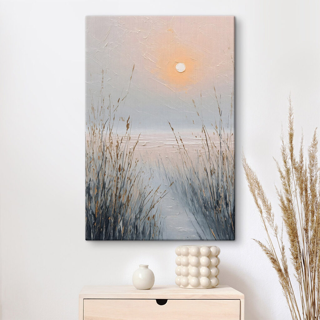 Sol cor-de-rosa sobre canas — interior 1