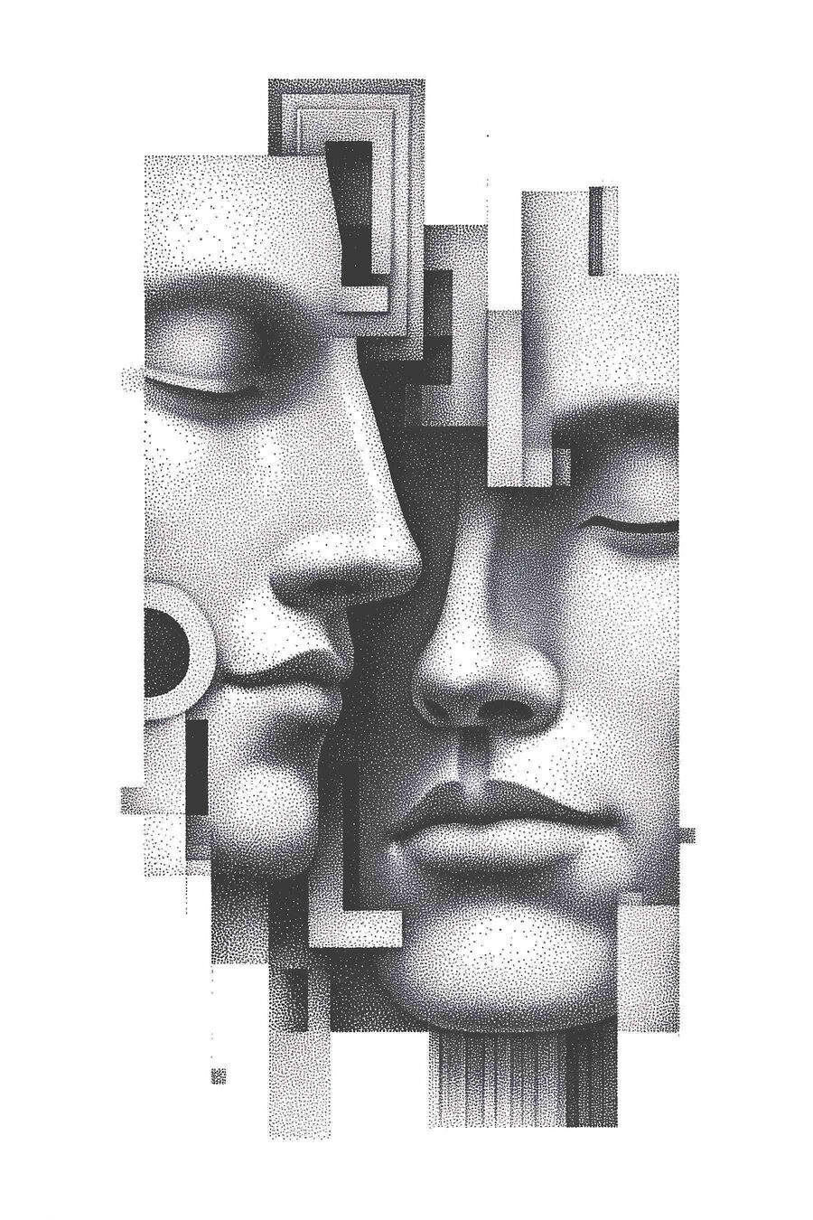Olhos fechados entre planos — design completo