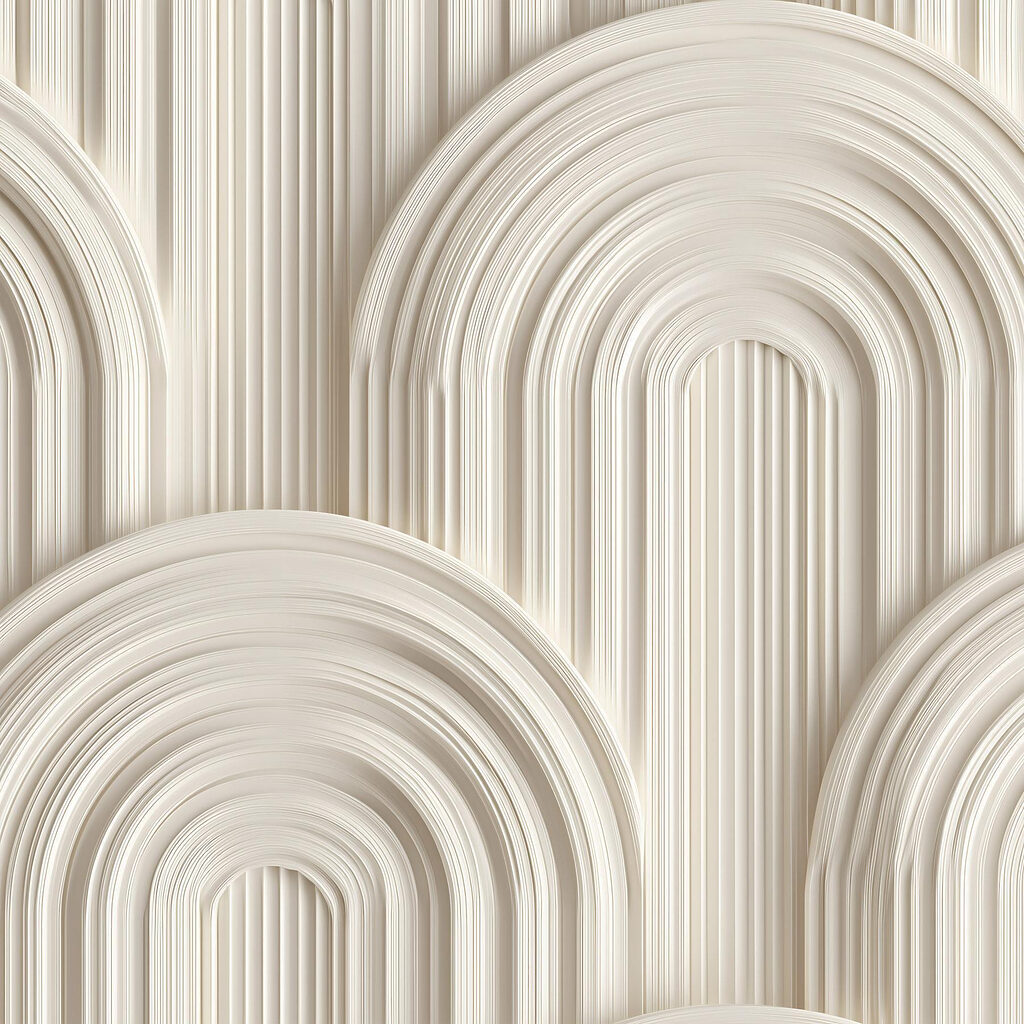 Arcos redondos sobrepostos — design completo
