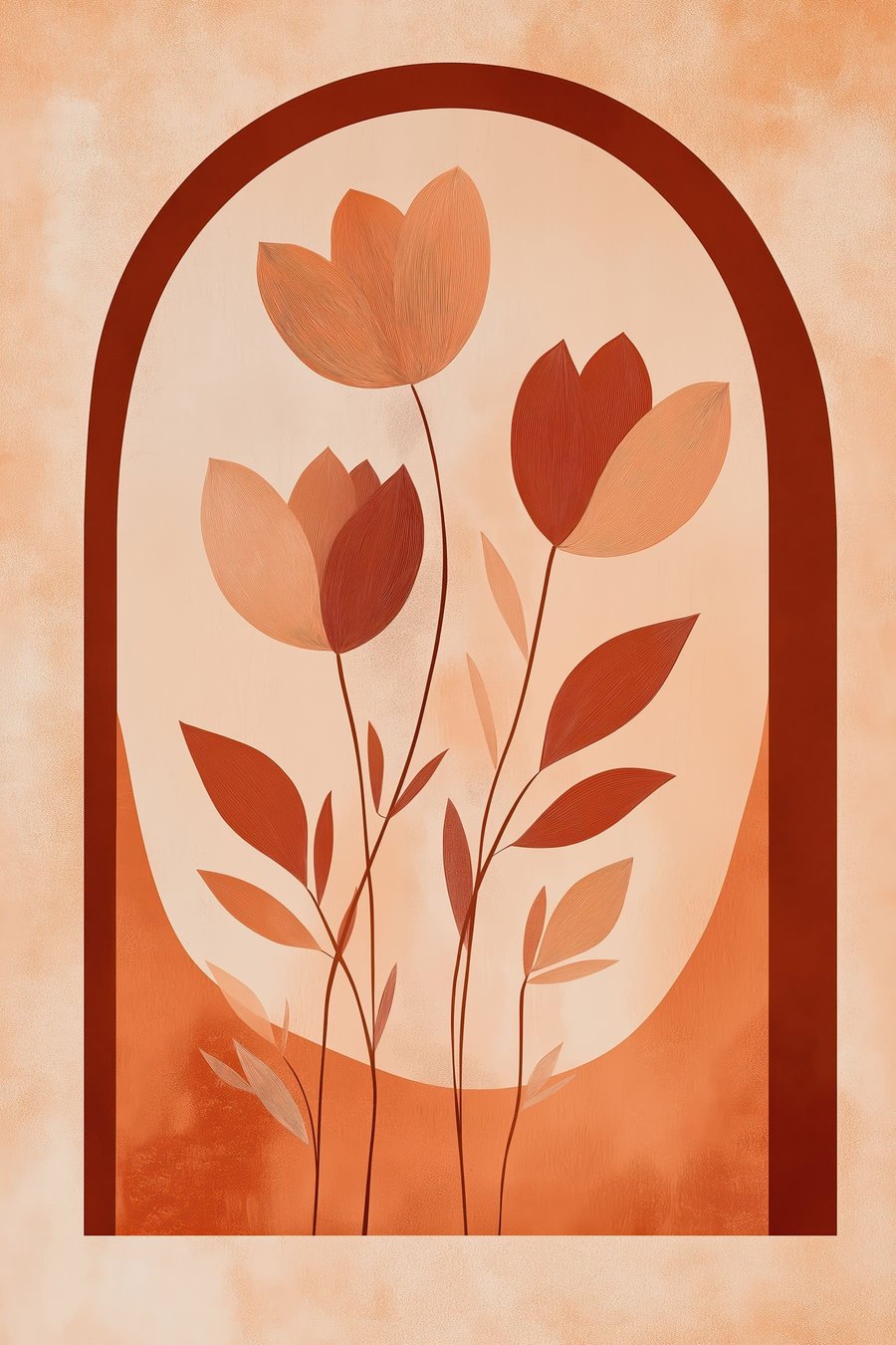 Flores abstratas — design completo