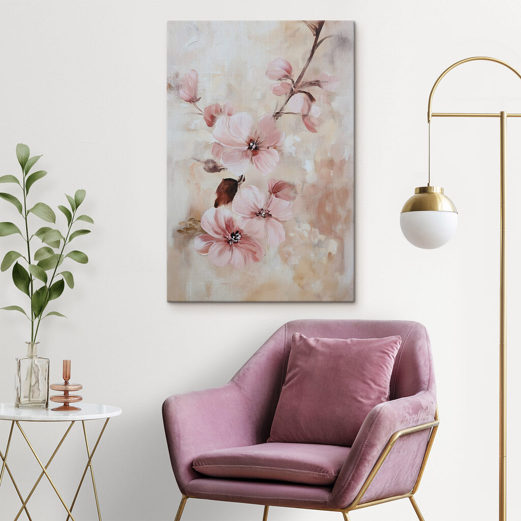 Ramo em flor rosa — interior 1