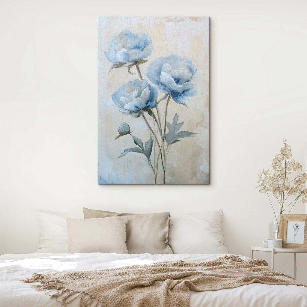 Três flores azuis — interior 1