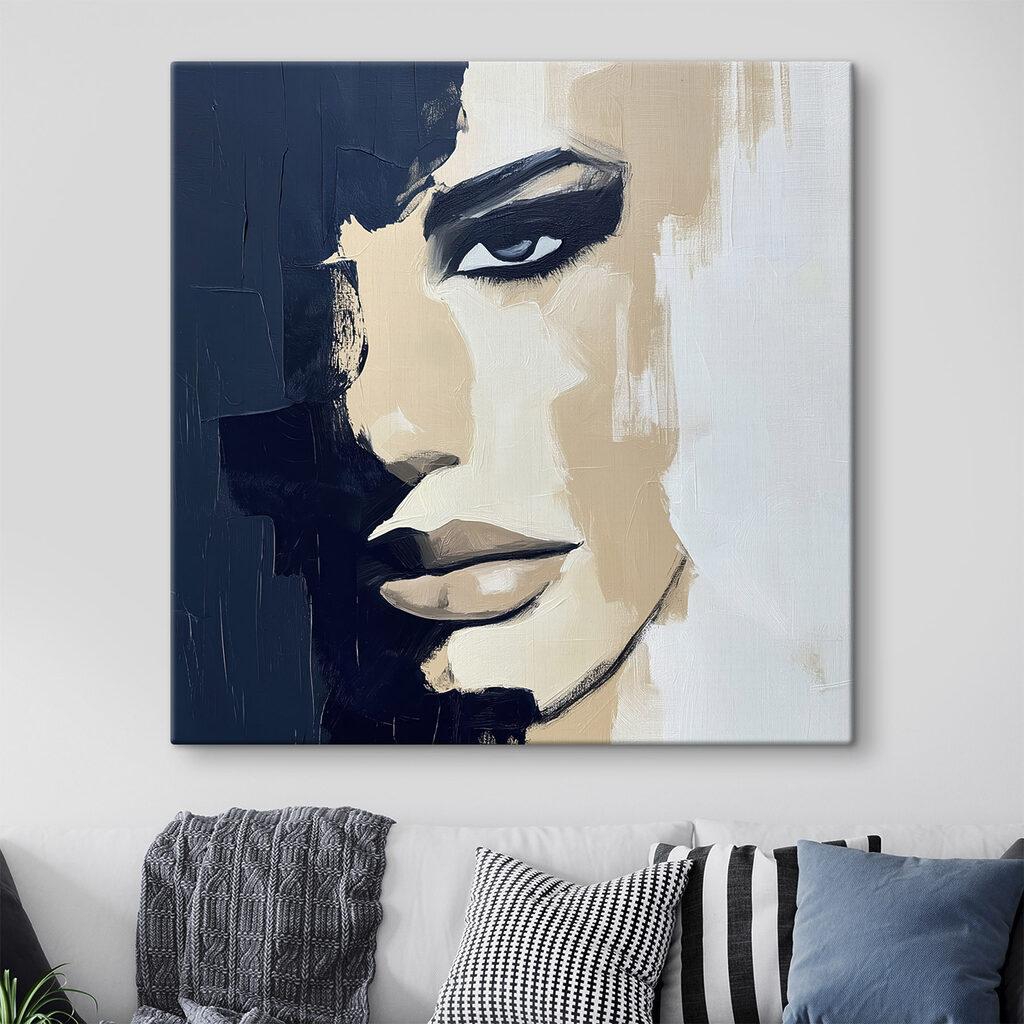 Meio olhar em azul-noite — interior 2