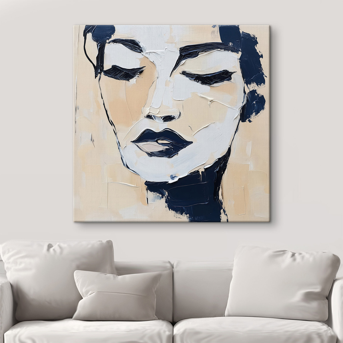 Rosto abstrato — interior 1