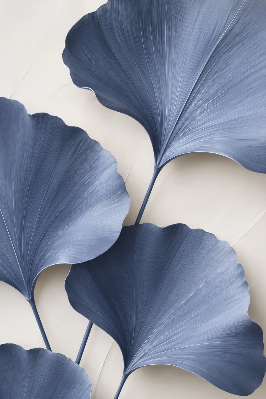 Folhas azuis de ginkgo — design completo