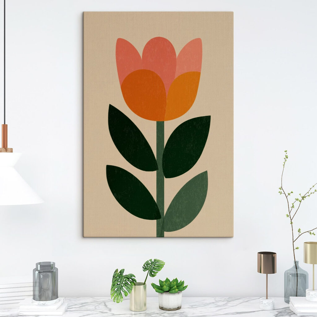 Tulipa com quatro folhas — interior 1