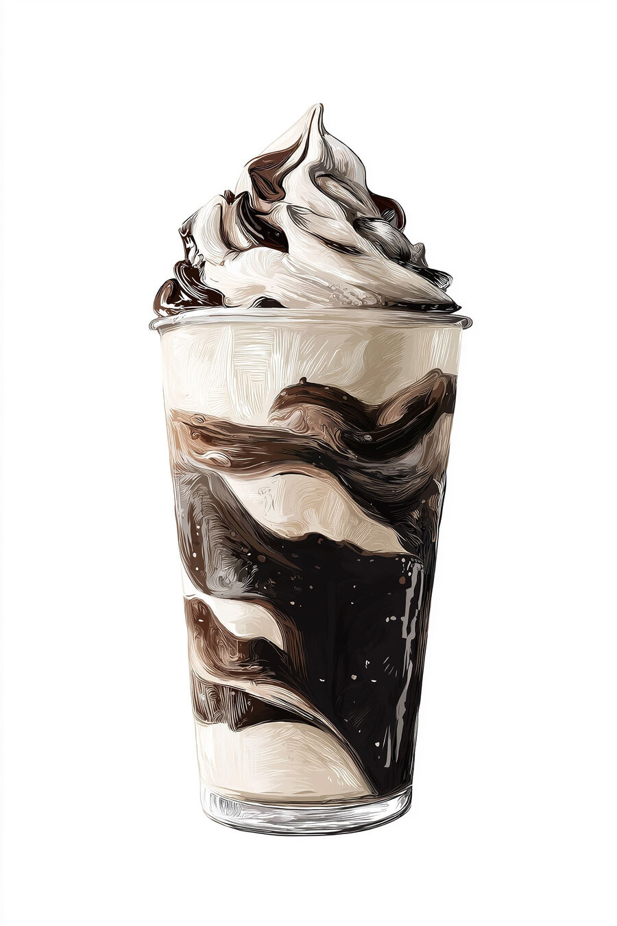Batido de chocolate — design completo