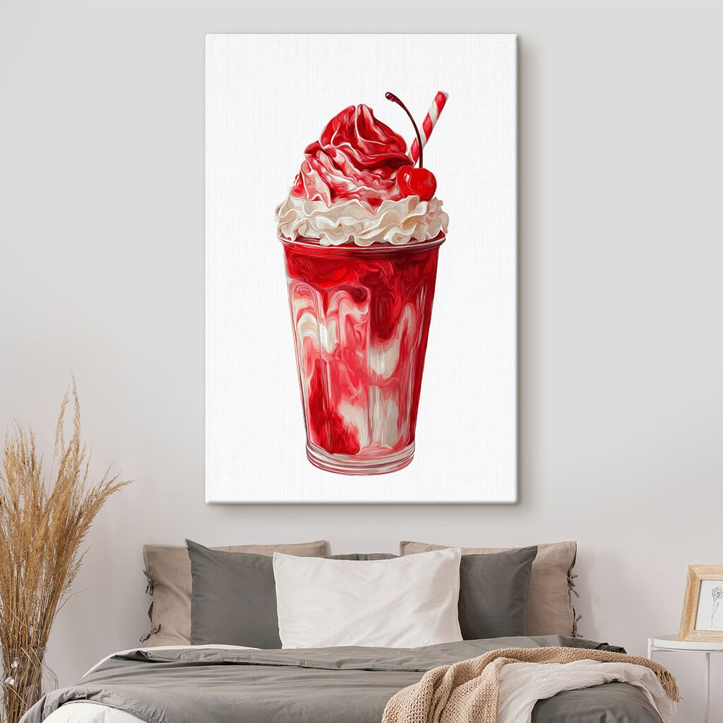 Batido vermelho com chantilly — interior 2